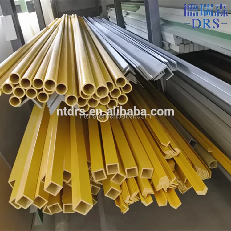 glass fiber reinforced plastic manufacturers grp pipes in China/FRP Pultruded products fiberglass square pipe