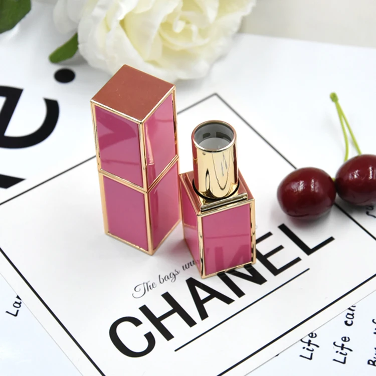 
Hot Sell Pink Square Lipstick Empty Tube with Magnetic Best Quality Lower Price Private Label Factory Price 