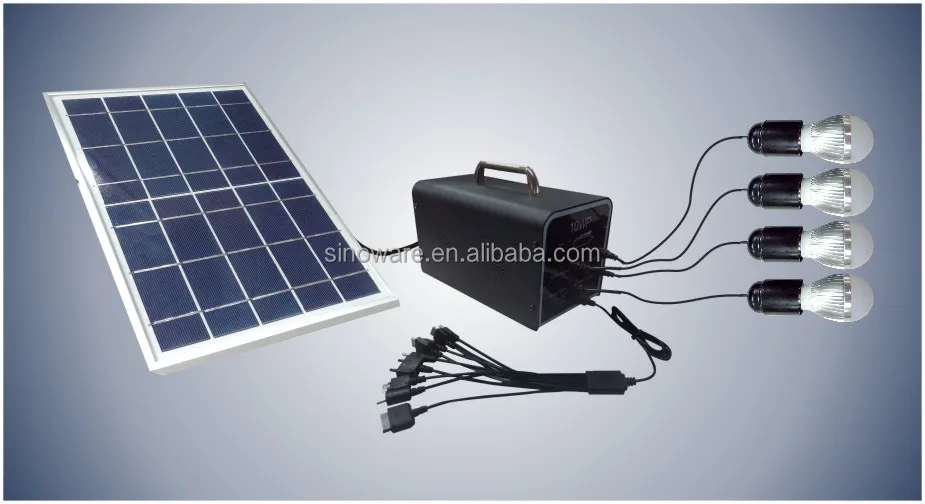 Home portable solar power system with solar panels for small homes solar plants