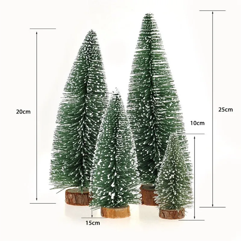 Christmas Tree Mini Christmas Decoration For Home Xmas 5 size A Small Pine Tree Placed In The Desktop