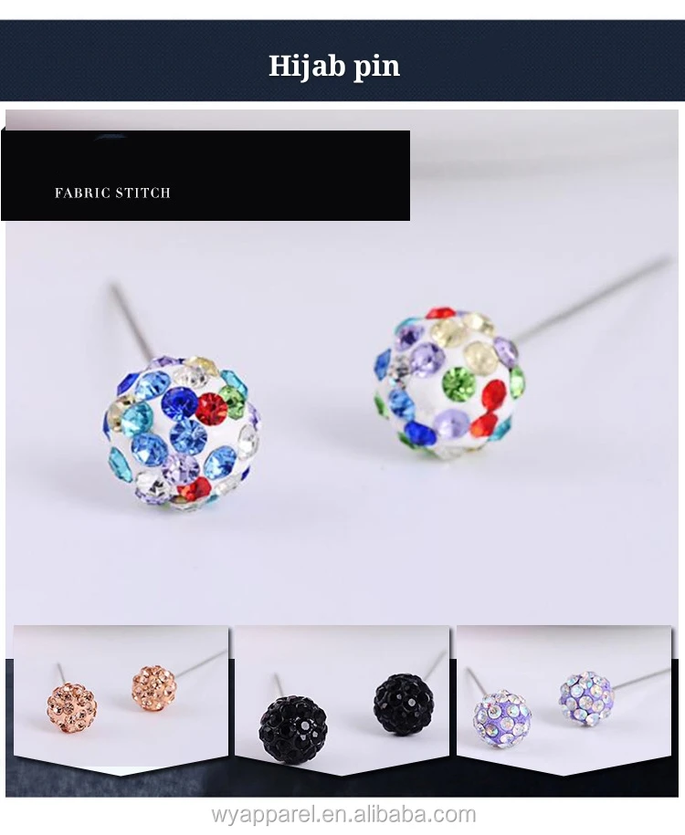 Hijab scarf factory supply high quality fashion muslim women hijab safety pin