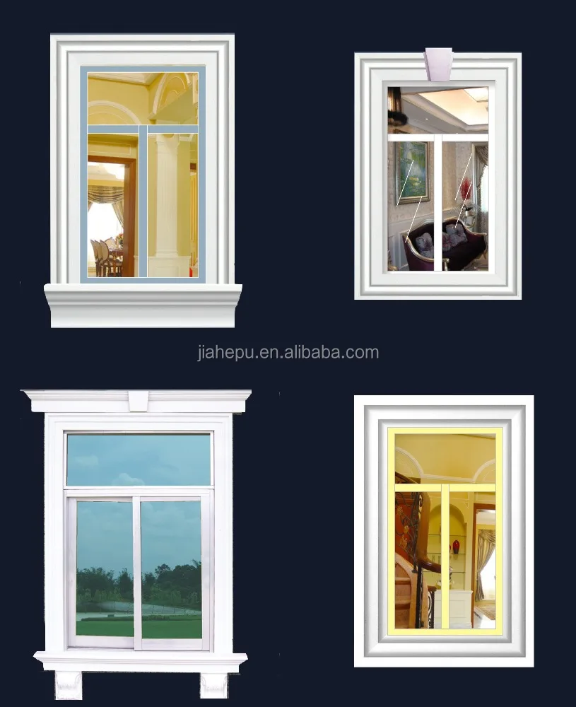 
waterproof /damp proof entrance door pilaster door surround panel casing moulding for indoor/outdoor decoration 