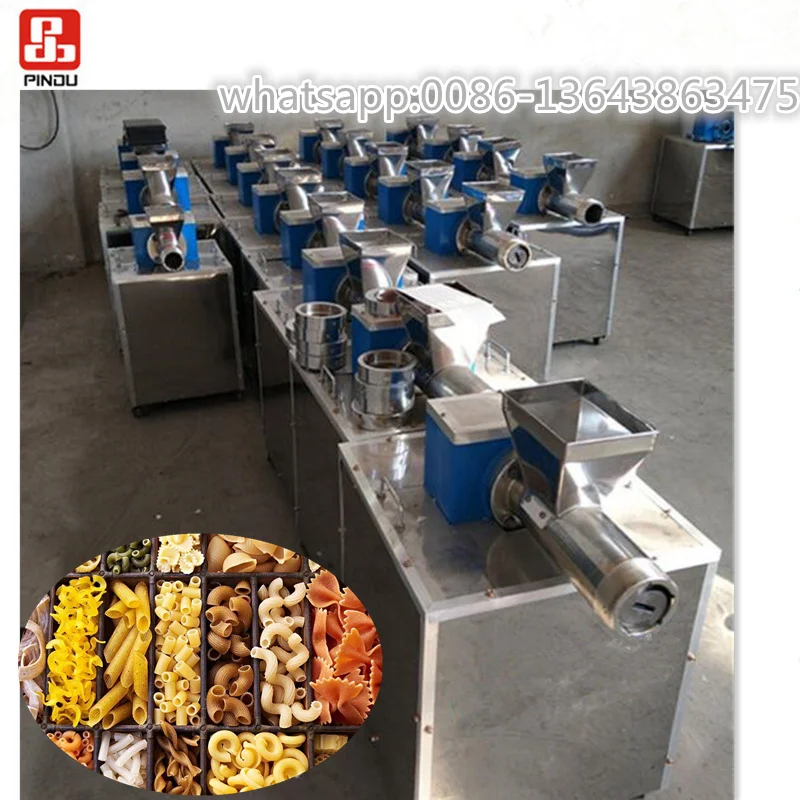 industrial spaghetti macaroni pasta noodle extruder maker making machine