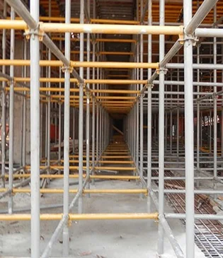 Q235 quick ring lock scaffolding in construction