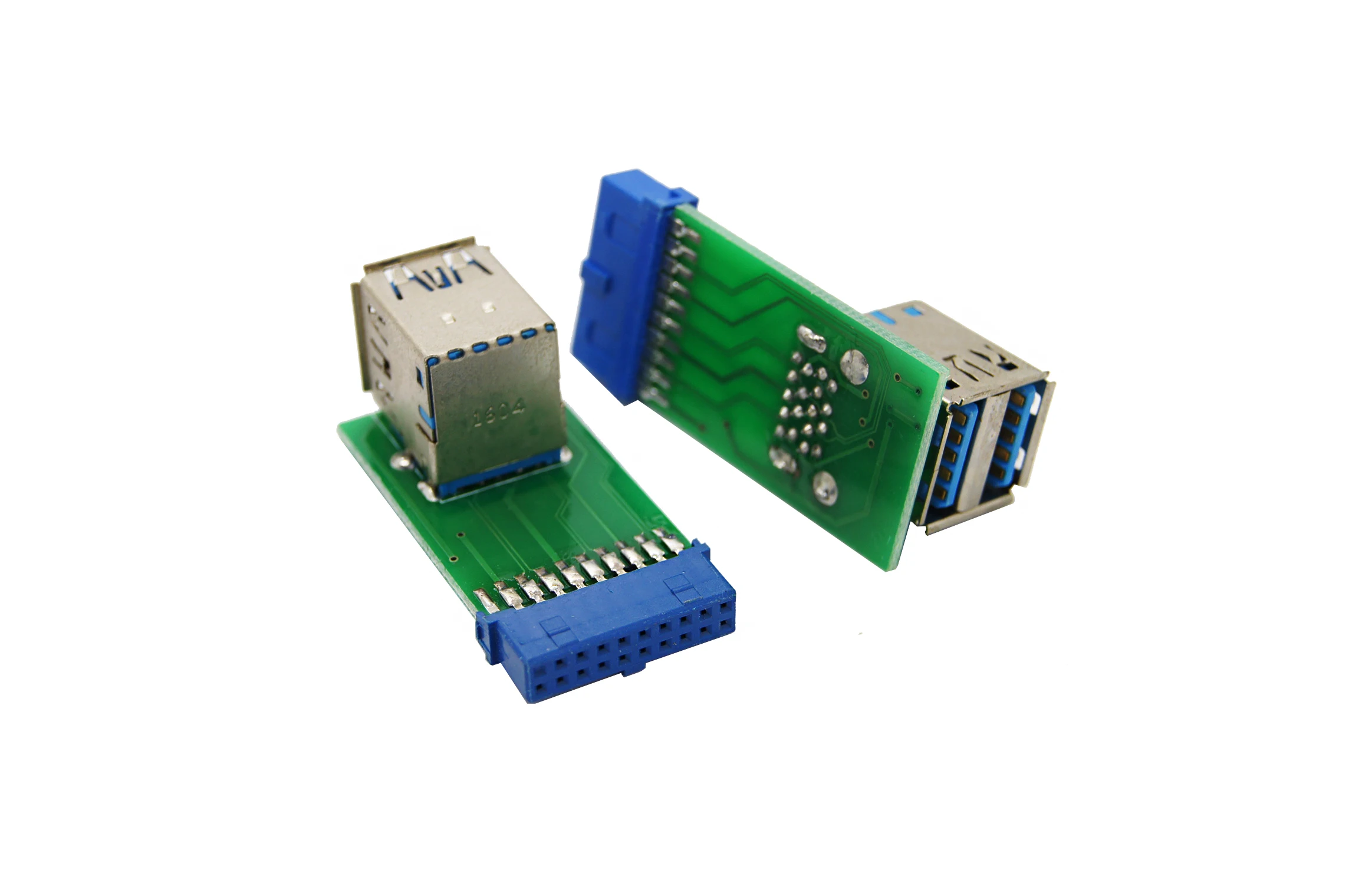 Вертикальный USB 3,0 адаптер 20-контактный разъем Женский USB3.0 материнская плата 20pin Header слот адаптер PCBA