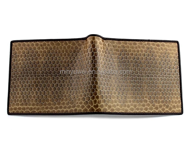 brand new fashion Hand-crafted genuine snakeskin leather wallet classic bifold men wallet hot