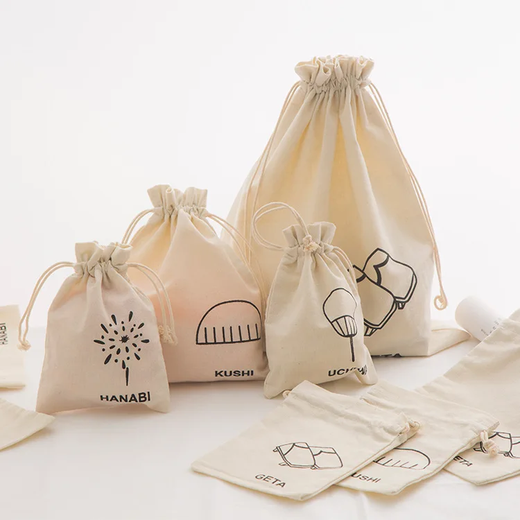 
Cotton Drawstring Jewelry Pouch 
