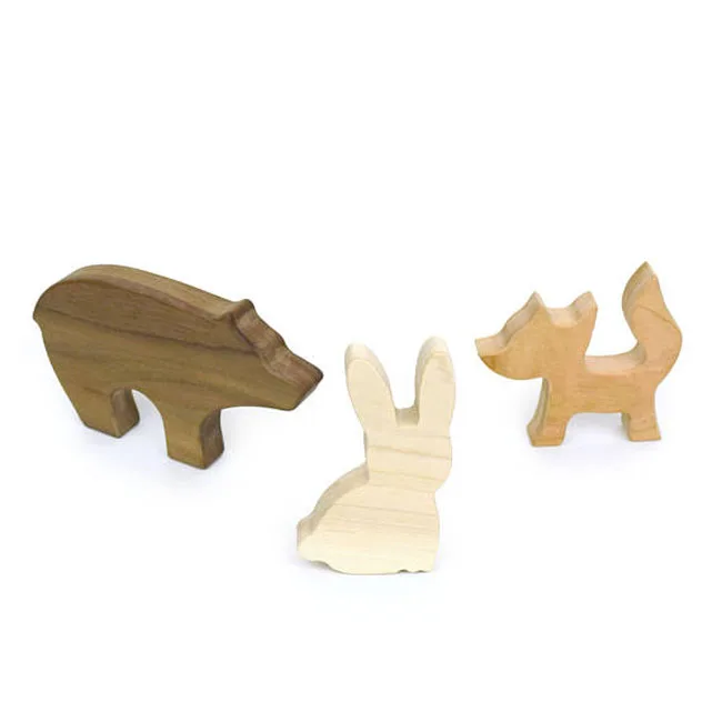 Customized Shape Holiday Wooden Decoration small animals wood craft
