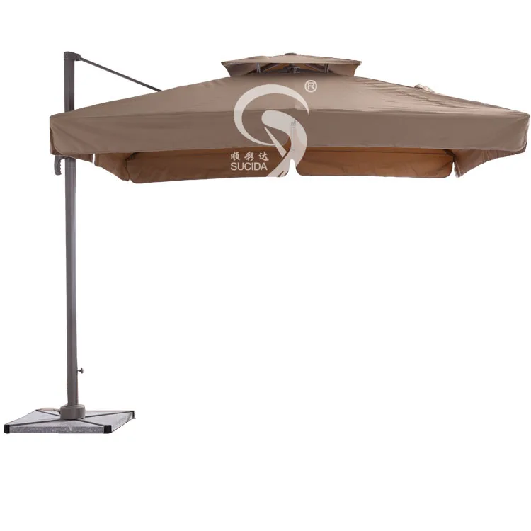 Patio Sun Rain Protect Multi-position  Roman Umbrella For Restaurant Garden