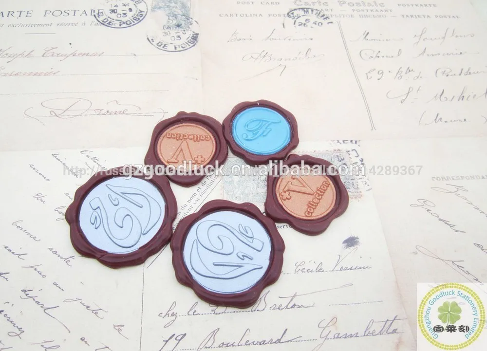 бутылка двойные цветы воск уплотнения конверт воск печать