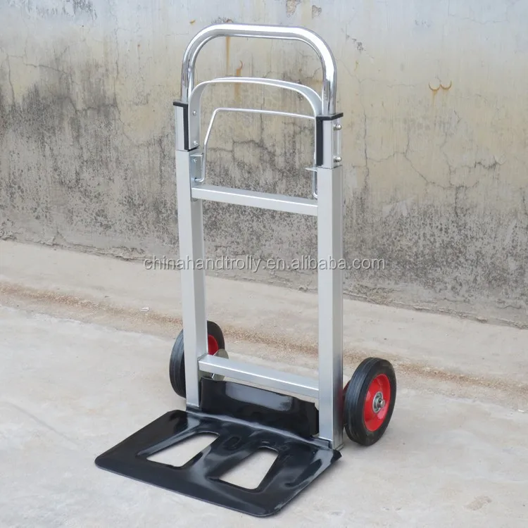 folding aluminum baggage dolly trolley