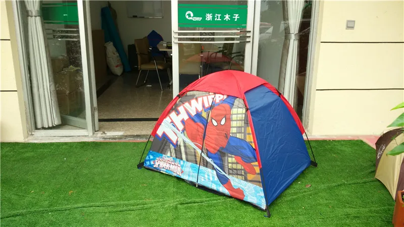 Automatic Spiderman Pop-Up Kids Play Tent Soft Polyester Sports Toy Playhouse for Indoor and Outdoor Play Model Play House