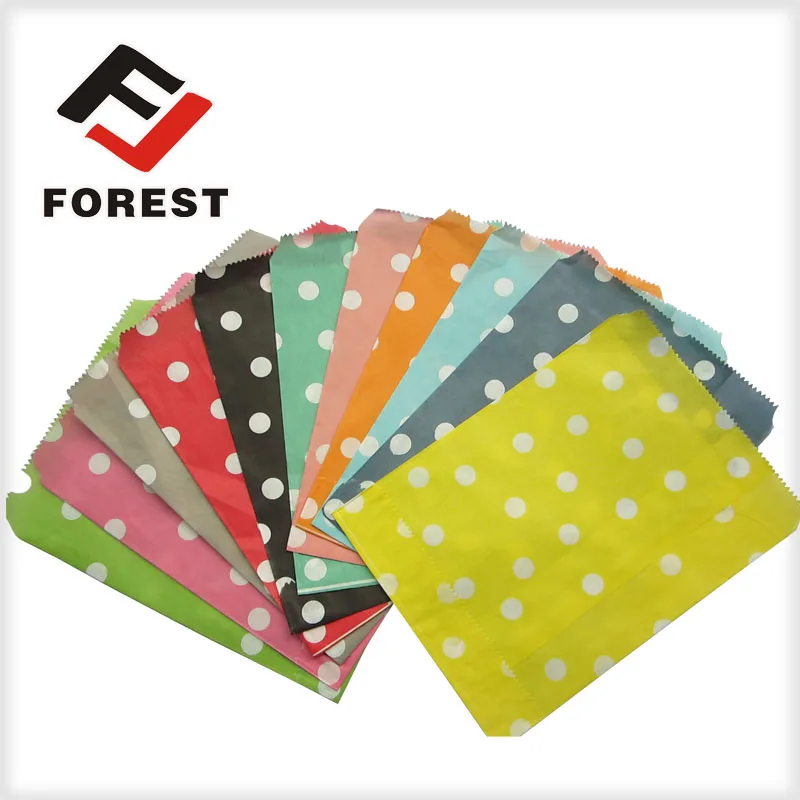 Candy-stripe Paper Gift Bags Great Party Bags Various Colours X 12 Food Top Customized Offset Printing Corn FL Coated Paper