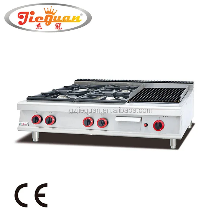 Commercial Counter top Gas Range with 4-burner GH-987-1