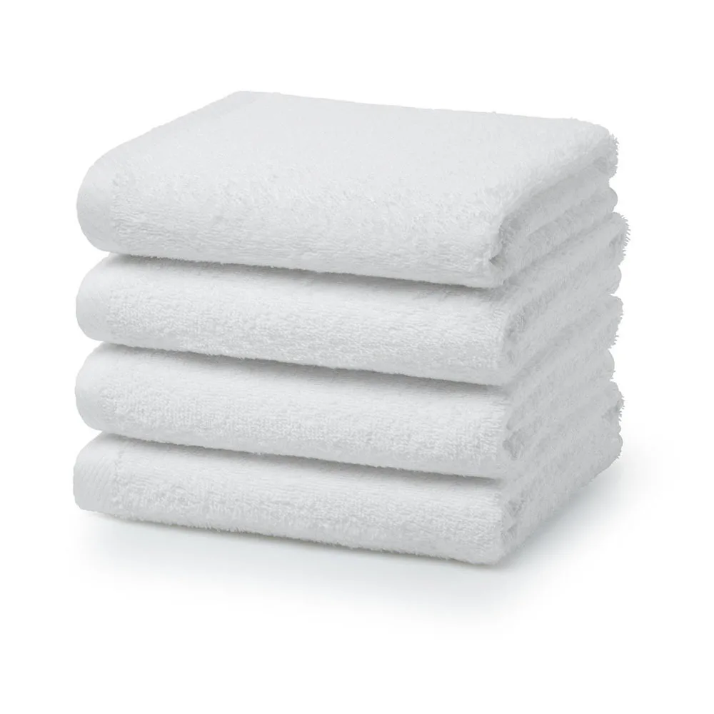 100% cotton plain white bathroom hotel face towel,hotel hot towel in Guangzhou hot sale
