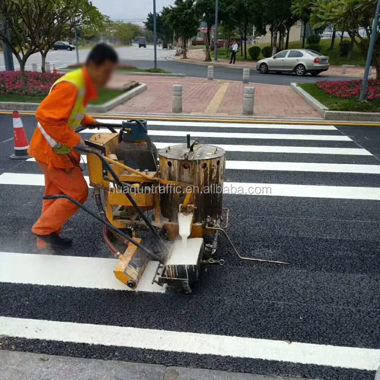 BS Standard Reflective Thermoplastic Applied Road Paint Guangzhou Powder Coating Hot Melt Paint Petroleum Resin