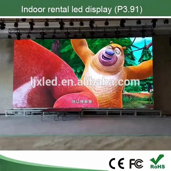 Wholesale P3.91/P4.81 indoor full color die casting rental slim light led cabinet,led display board