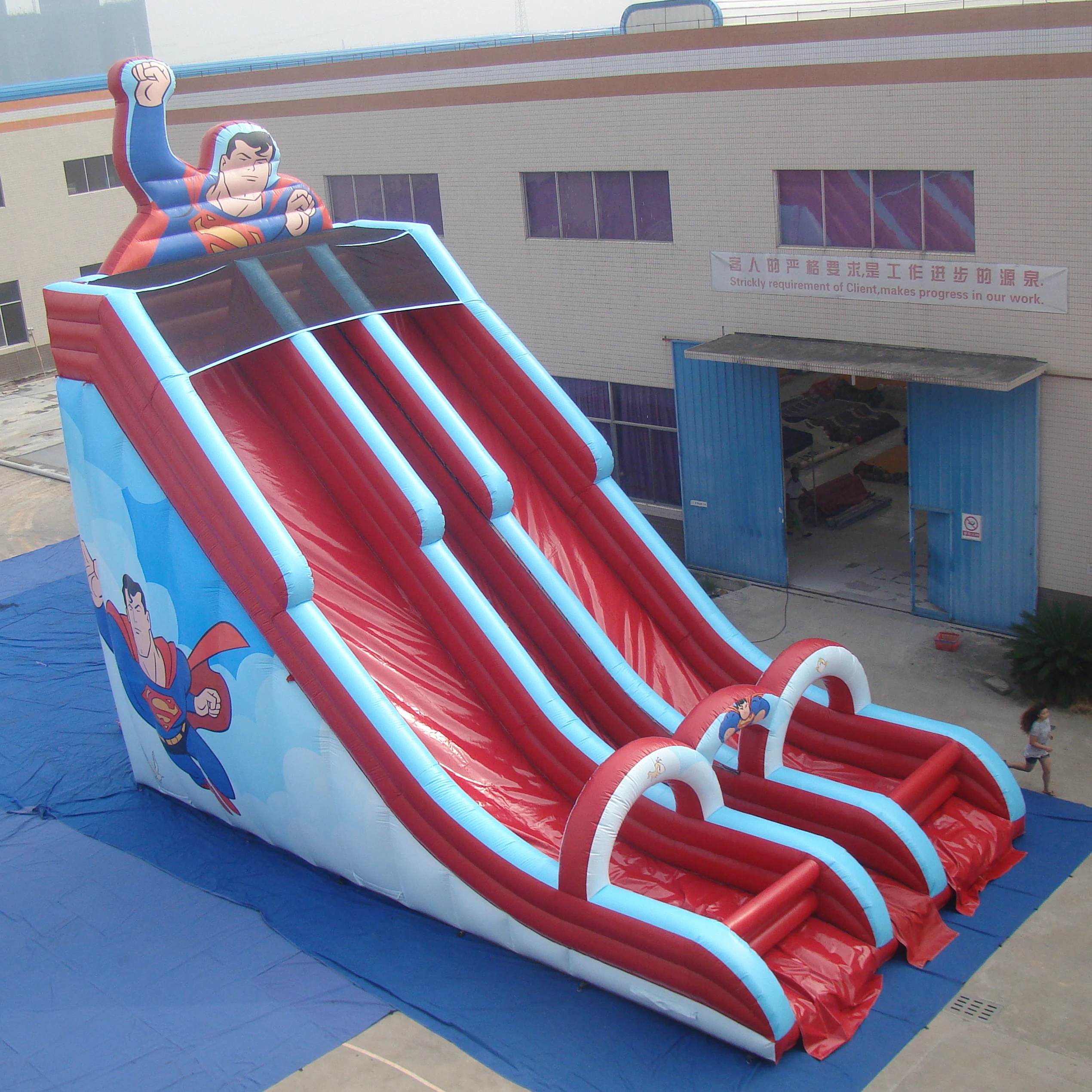 Giant jumping combo bouncer colorful children inflatable slide
