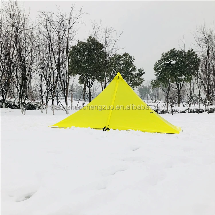 Ultralight Pyramid Snow Tent,CZX-245B Ultralight Waterproof Double Layers 2~3 Person Pyramid Tent for Four Season Camping