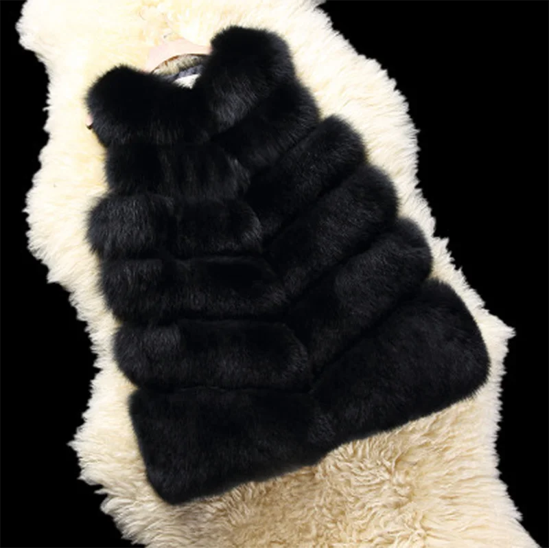Высококачественный пушистый и мягкий женский длинный жилет из натурального Лисьего меха
