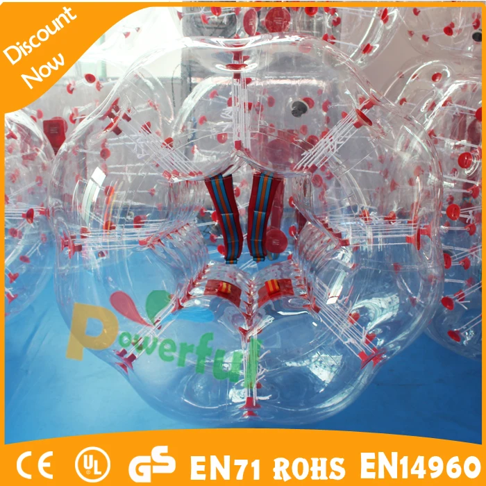 Blue and pink color bubble football, human bumper ball for adult or kids