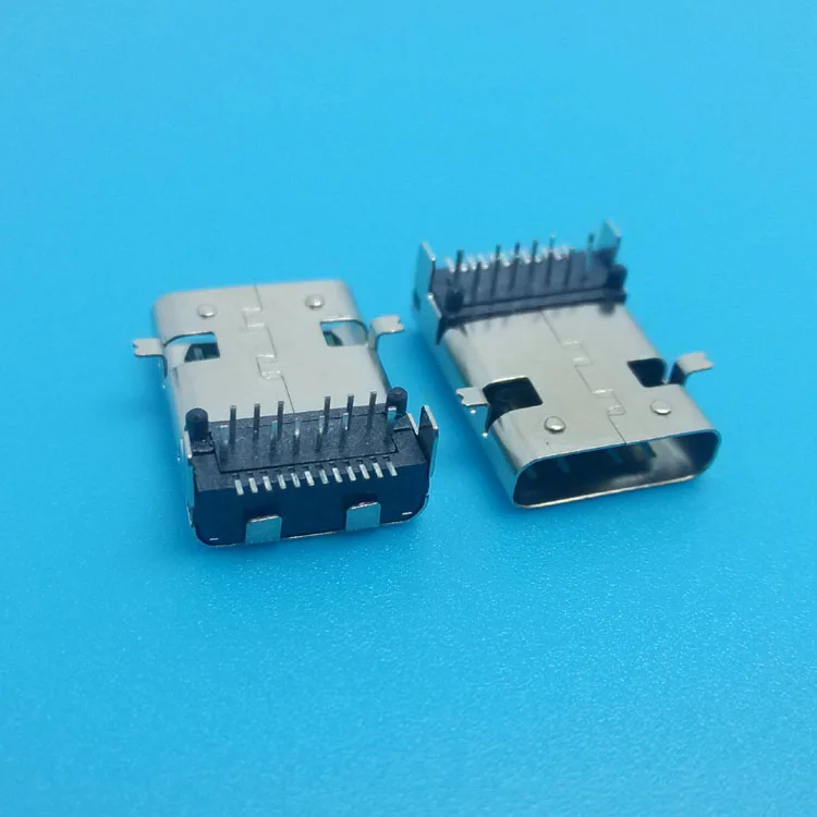  Гнездовой Usb-коннектор Xyfw Dip 24 контакта Тип C соединитель Usbc 3 1 разъем PCB вертикальный Smt гнездо Usb коннектор