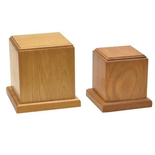 American Style Oak Wooden Pet Urns for Ashes Price