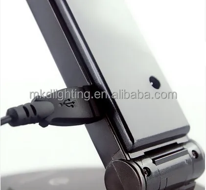 high quality 3 level of brightness Dimmable Modern office  USB outlet desk lamp
