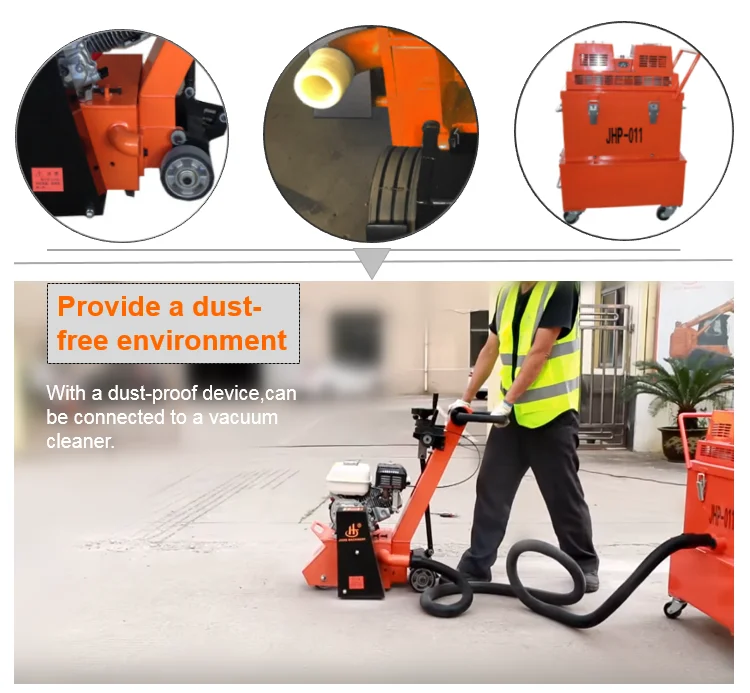 Asphalt scraper machine /asphalt scarifier for epoxy floor remove(JHE-200)
