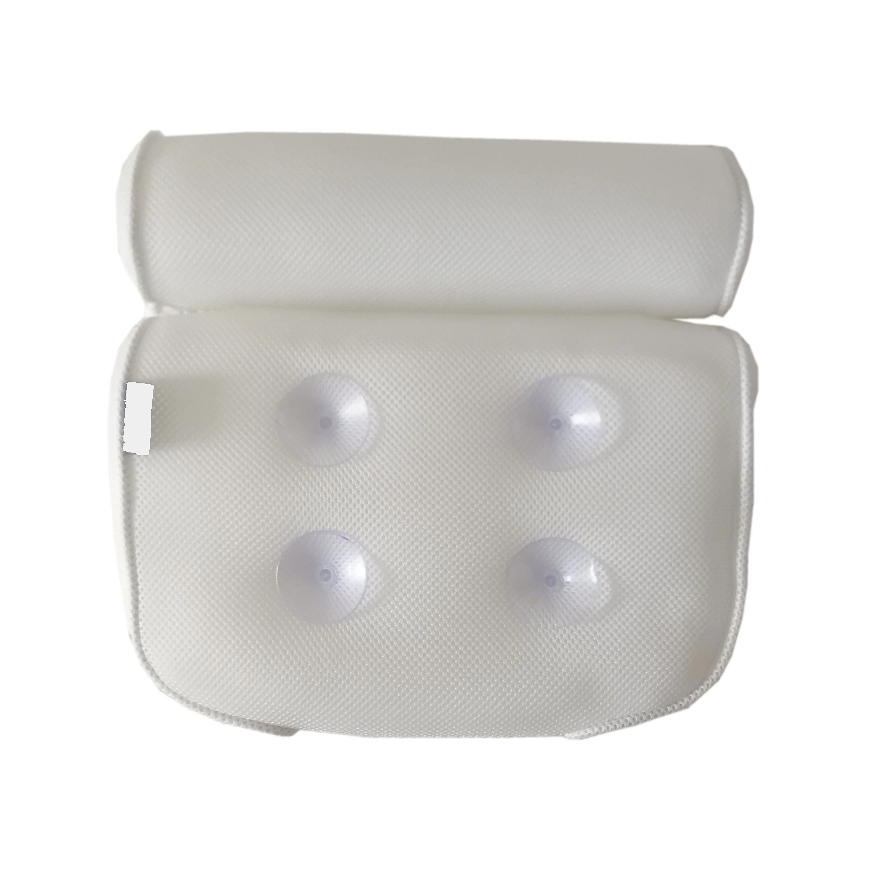 Factory directly 3D mesh headrest soft and washable bath pillow with suction cup