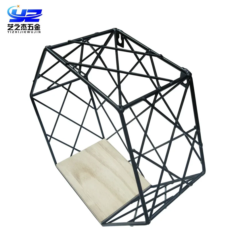 Indoor metal display rack wall bracket