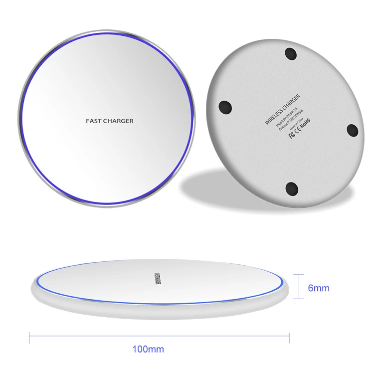 
Universal 10W Zinc Alloy Wireless Charger Faster Charge for Mobile Phone  (62152119094)