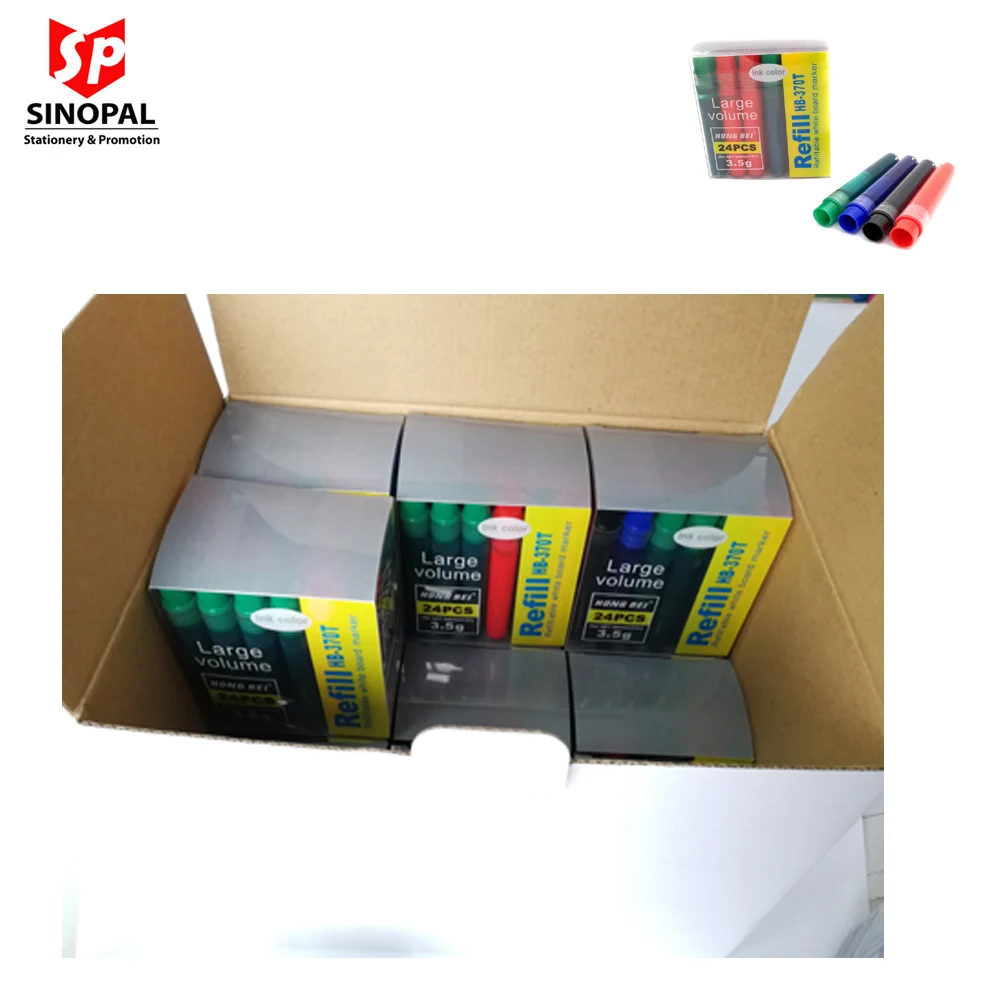 Factory sell 24 pieces pack replace Ink bottle ink cartridge for markers