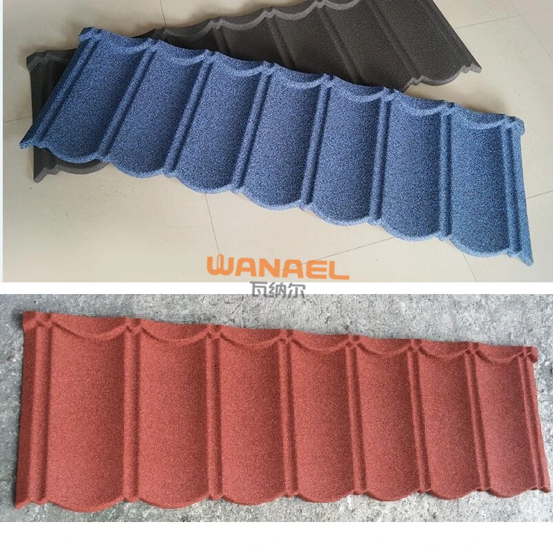 Low Cost Chinese Cheap Roofing Materials, Free-Maintenance And Durable Stone Chips Coated Steel Roof Sheets