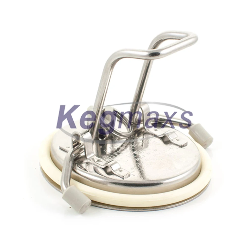 Keg lid with welded tap cornelius ball lock keg lid