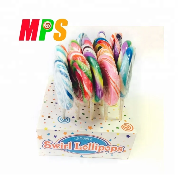 2018 Colorful swirl Big Lollipop sweet Candy for sale
