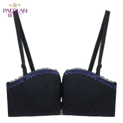 High quality bra front buckle strapless lift bra no wire push up bra