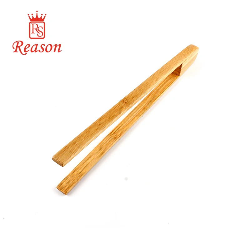 Food Grade Bamboo Food Tong , Eco-Friendly BBQ Grill Tong, Kitchen Cooking Chicken Tong