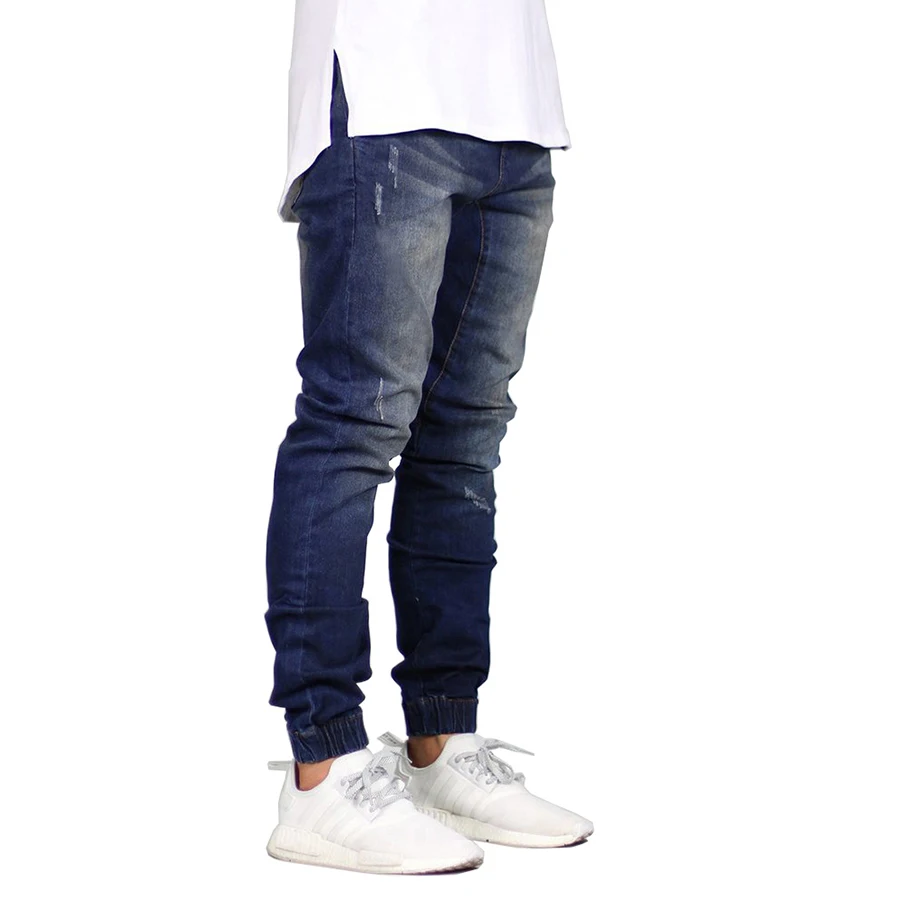 
2019 New arrival stretch slim fit skinny jeans men Denim designer cotton harem pants jean for men Accept OEM LOGO 