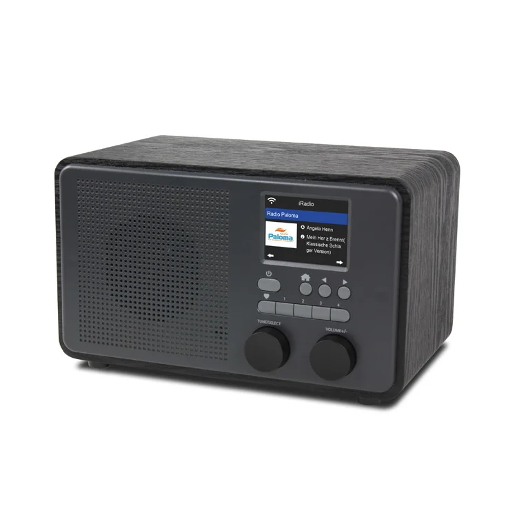 MS-63X Color Display Internet Radio WiFi Wireless Music Stream Wooden Case USB Playback
