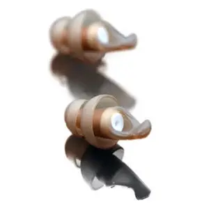 High fidelity silicone earplugs with filter