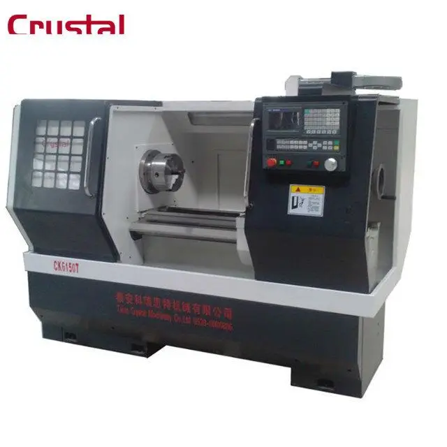 Heavy Duty High Precision Flat Bed Horizontal 6150 CNC Lathe With CE