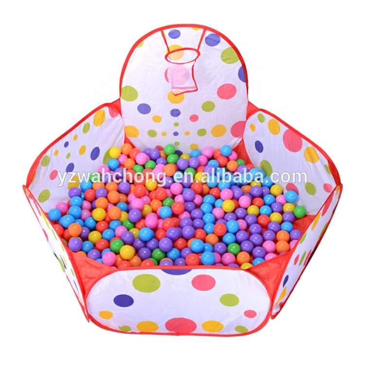 Children Basketball Hoop Pop Up Ball Pits Kids Play Tent