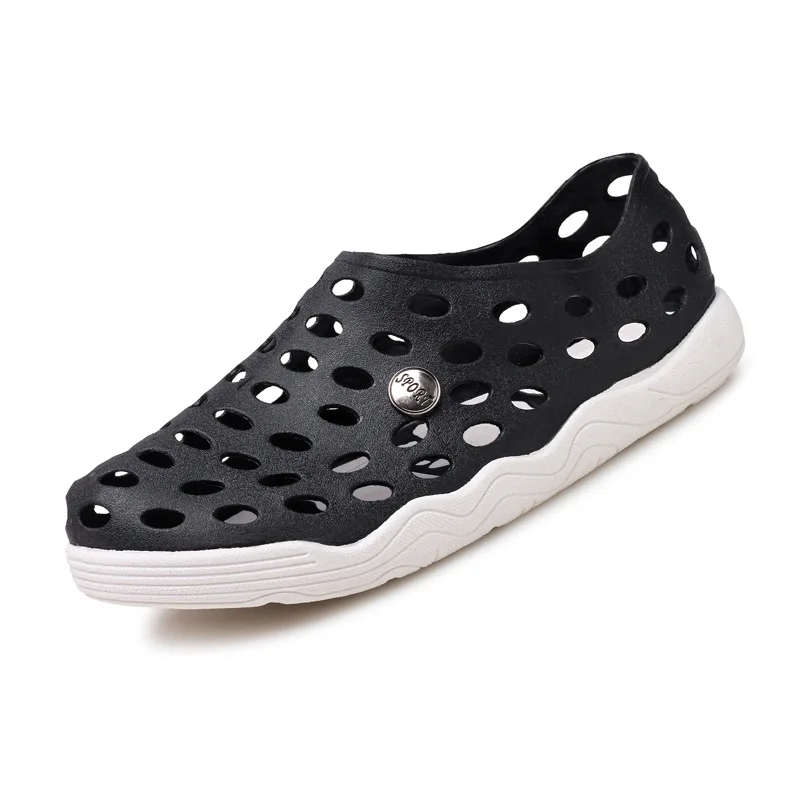 
Summer Discoloration Transparent Jelly Rubber Kids Beach EVA shoes sandals with thick sole 