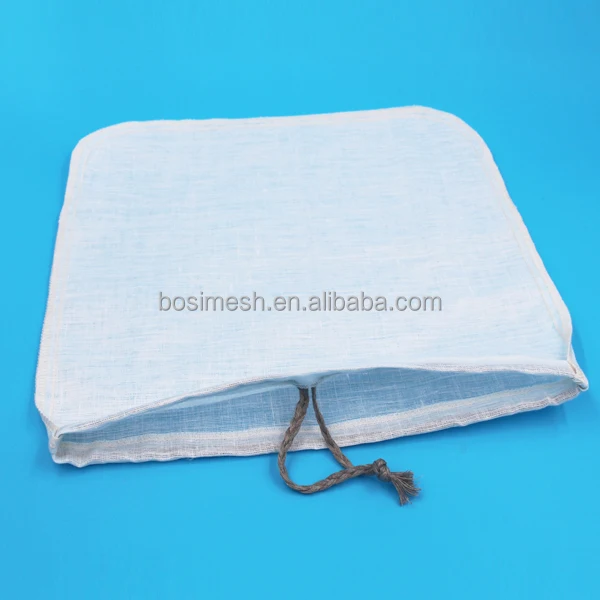 
Bosi Natural Hemp Nut milk mesh bag / nut milk filter bag / nut milk bag 