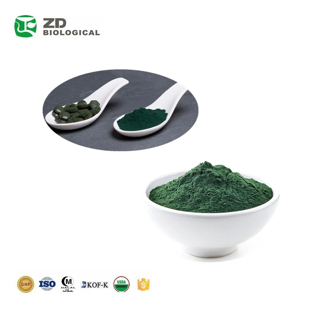 
Iso certified companies manufacturers 100% Pure Spirulina Powder 
