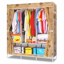 Foldable simple wardrobe Metal wardrobe closet cabinet