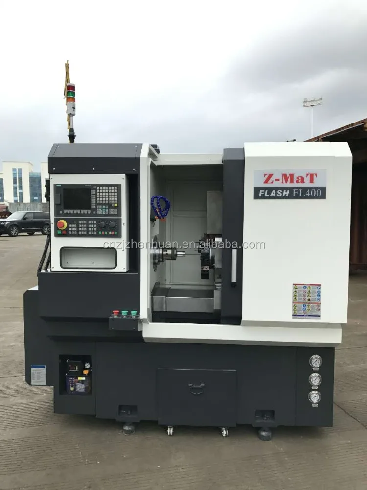 Turning Lathe FL400 Linear Motion Guide Way Cnc Mini Metal Flat Bed Lathe Automatic Horizontal Medium Duty with Live Tooling 260