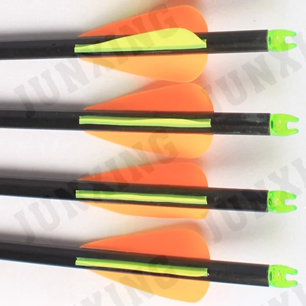 arrows with iron arrowhead and plastic feather