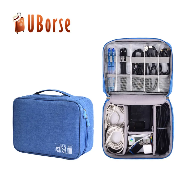 
New multi-function travel digital storage organizer bag for data cable hard disk power bank 